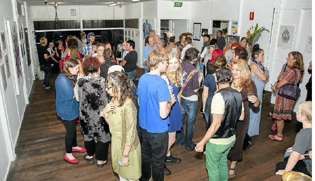 SUPPORTED: Lismore locals turned out in force for the posthumous retrospective of artist Tyren Laidlaw last Saturday. SUPPORTED: Lismore locals turned out in force for the posthumous retrospective of artist Tyren Laidlaw last Saturday.